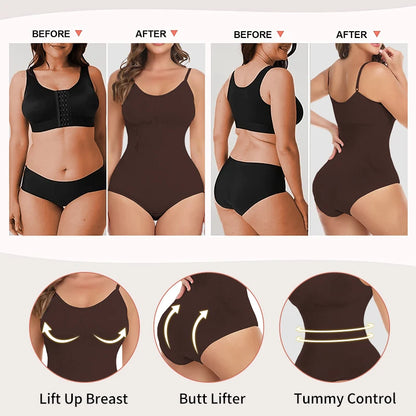 Women's V-Neck Shaping Bodysuit