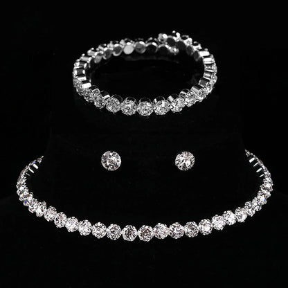 Elegant Sparkling Jewelry sets - Necklace, Bracelet & Earrings