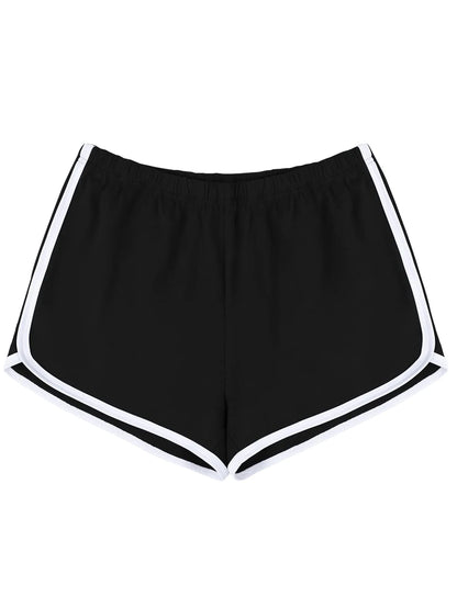 Women's  Athletic Shorts With Contrast Trim