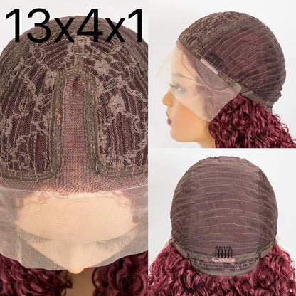 Burgundy 99J Synthetic Bob Wig