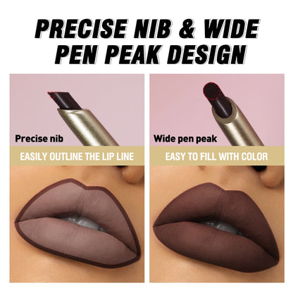 Matte Lip Liner Pencil Nude & Brown Shades