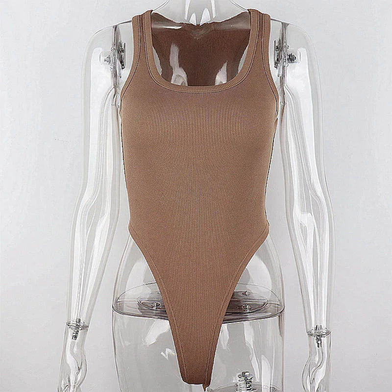 Women's Sleeveless Scoop-Neck Bodysuit