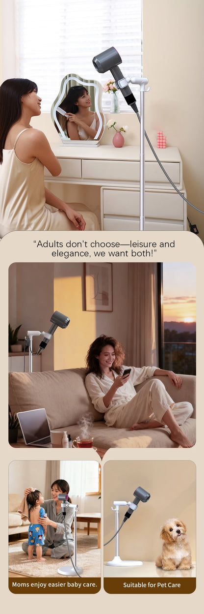 Adjustable Hands-Free Hair Dryer Stand