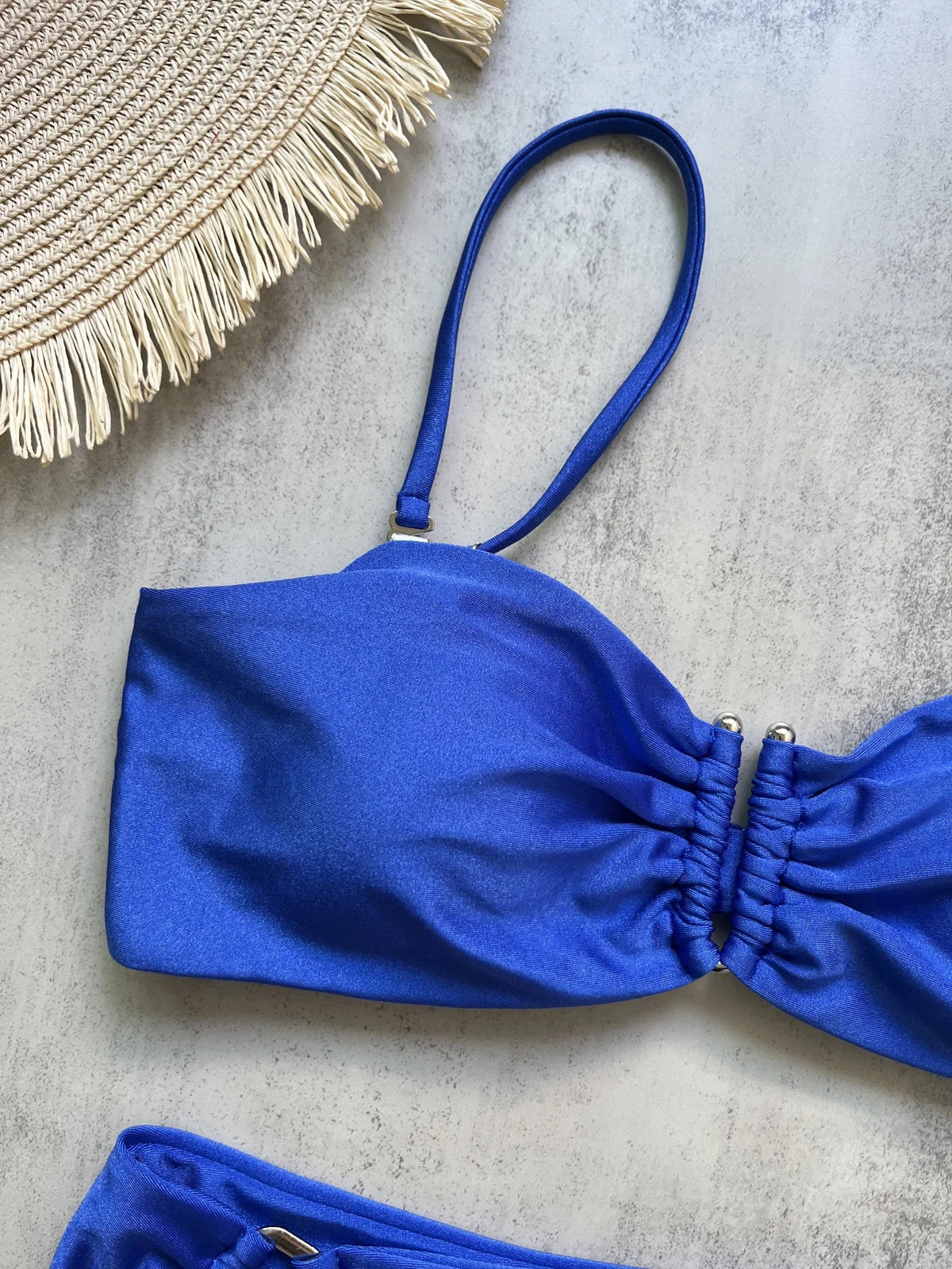 Ruched Bikini Set - Two-Piece Swinmsuit