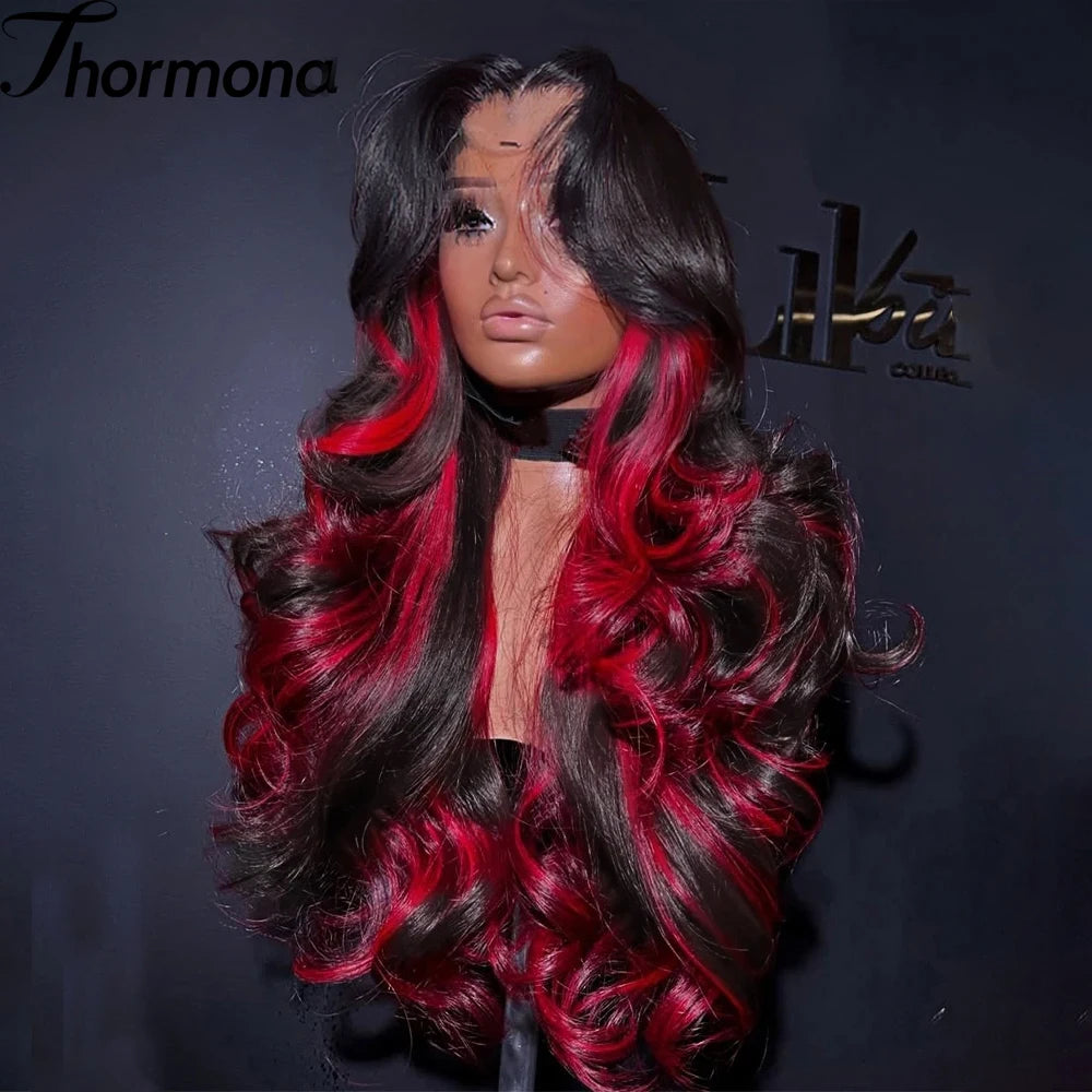 Honey Blonde Balayage Baby Wave Synthetic Lace