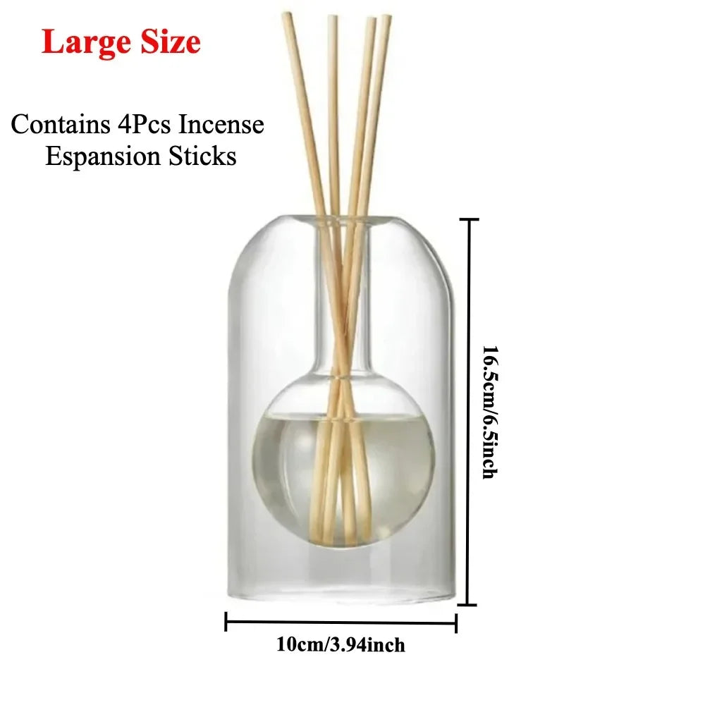 Elegant Glass Reed Diffuser Bottle - Modern Home Decor
