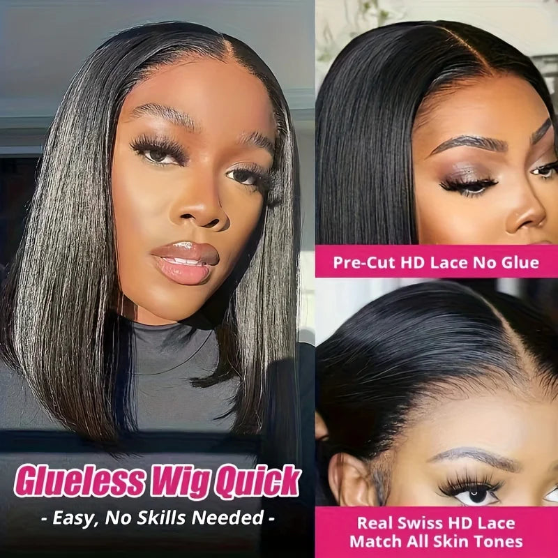 Sleek Straight Bob Lace Front Wig