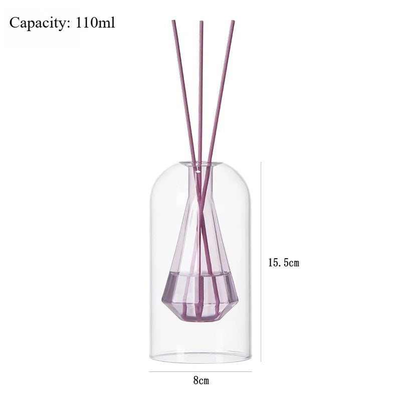 Elegant Glass Reed Diffuser Bottle - Modern Home Decor