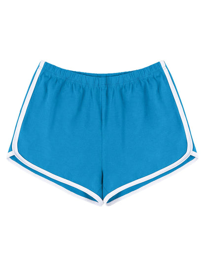 Women's  Athletic Shorts With Contrast Trim