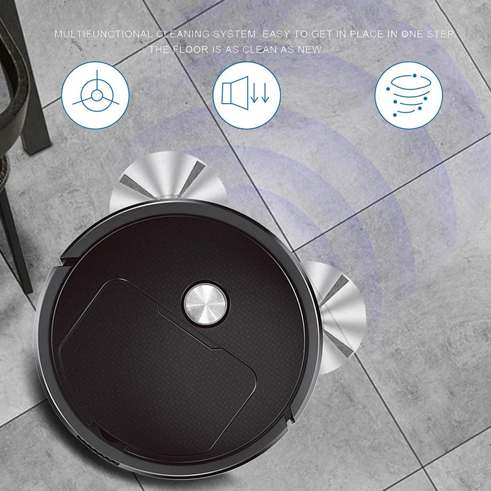 3-in-1 Mini Robot Vacuum Cleaner