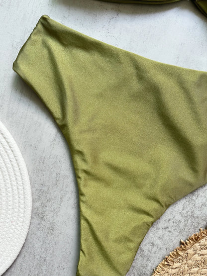 Ruched Bikini Set - Two-Piece Swinmsuit