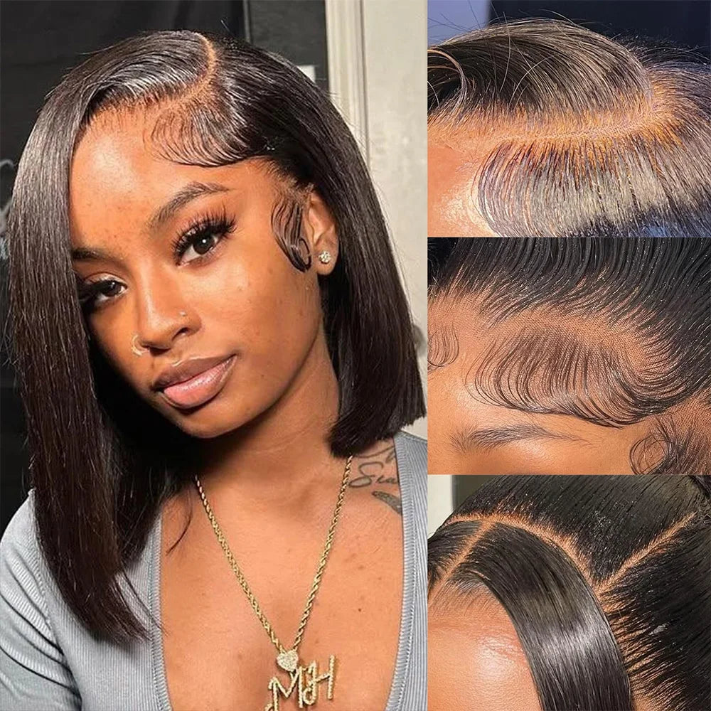 Sleek Straight Bob Lace Front Wig