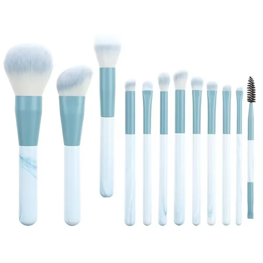 13 Piece Makeup Brush Set with Storage Pouch