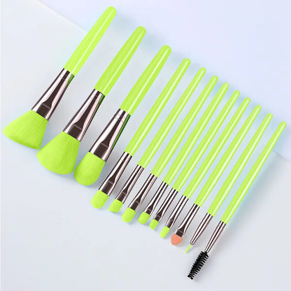 13 Piece Makeup Brush Set with Storage Pouch