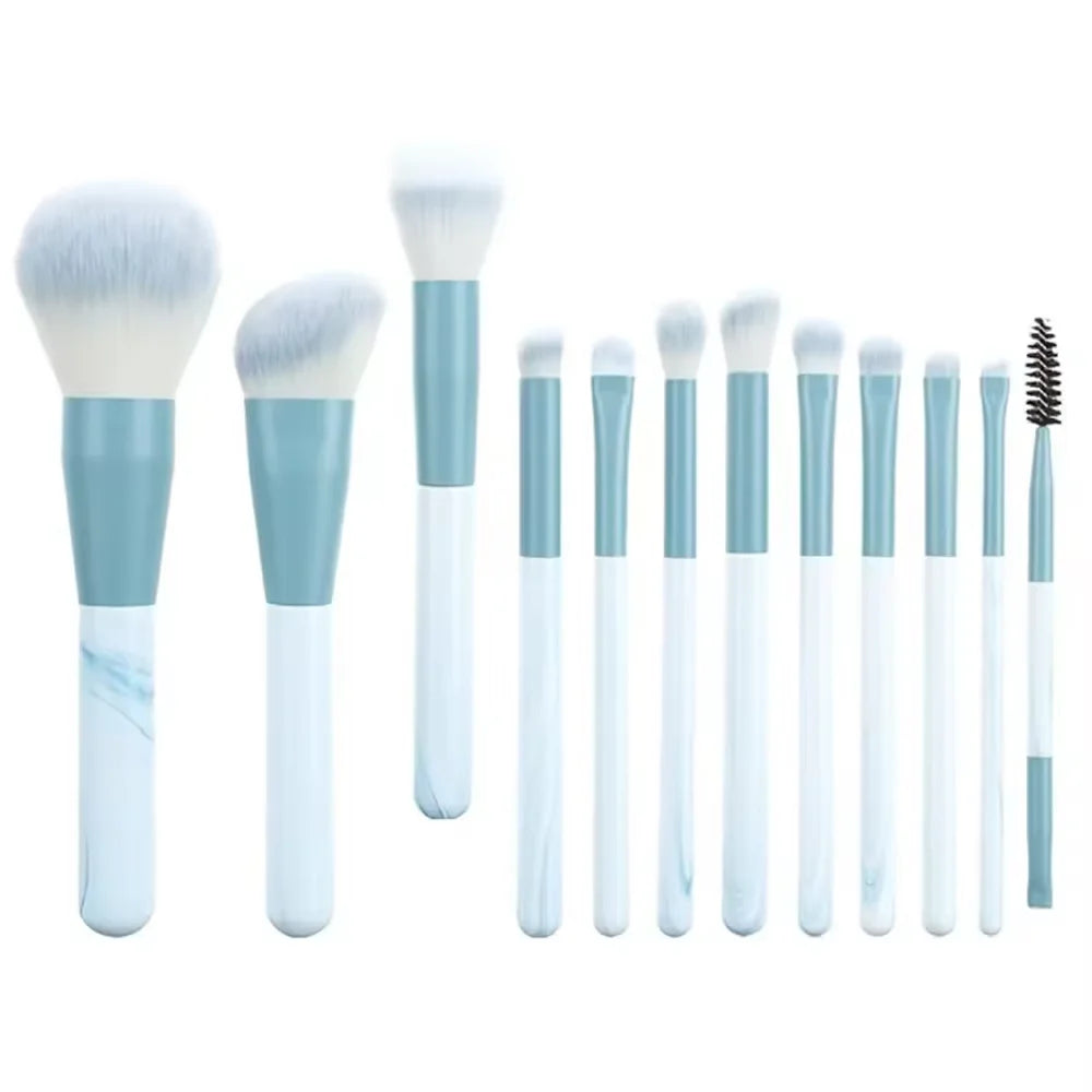 13 Piece Makeup Brush Set with Storage Pouch