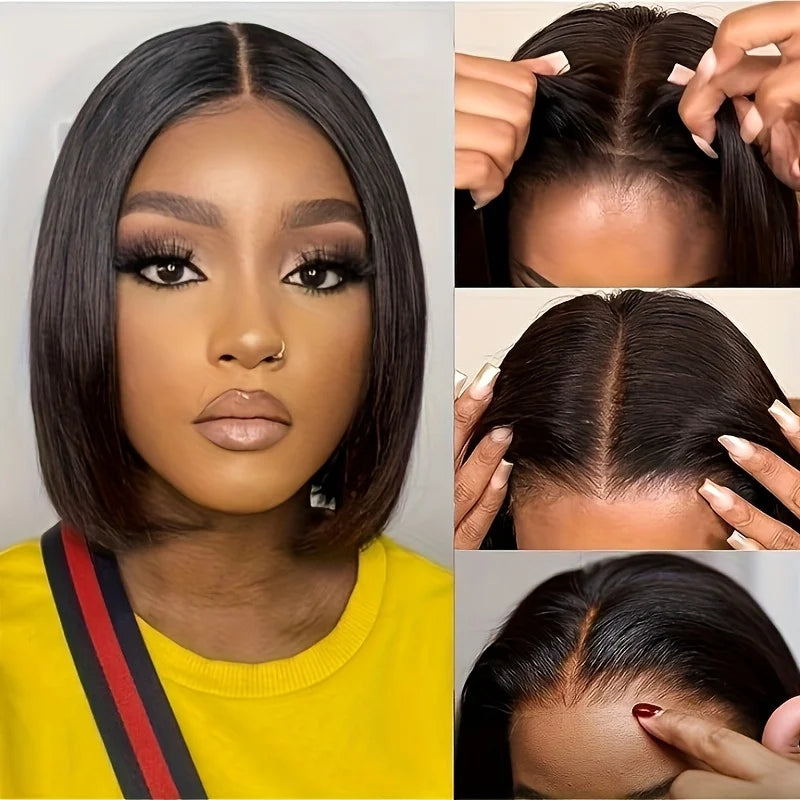 Sleek Straight Bob Lace Front Wig