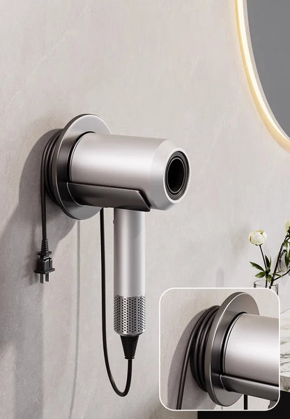 Self-Adhesive Wall-Mounted Hair Dryer Holder